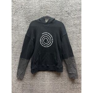 Midnight Studios Shane Gonzales Hurricane Hooded Sweatshirt Black Mens Size 2